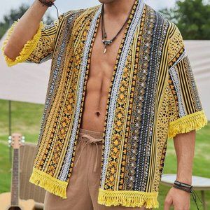 ***BNWOT*** - Men's Boho Print Button Down Shirt - Size Medium